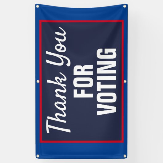 Banderoles Merci pour l'élection de 2020 (Vertical)