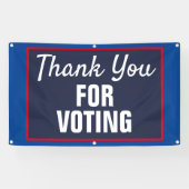 Banderoles Merci pour l'élection de 2020 (Horizontal)