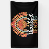 Banderoles Merci Professeur Béni Thanksgiving School (Vertical)