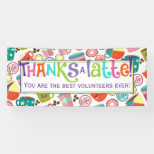 Banderoles Merci Une Appréciation De Café Latte (Horizontal)