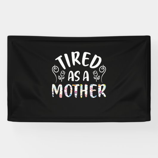 Banderoles Mère Art Fatigué Comme Mère (Horizontal)