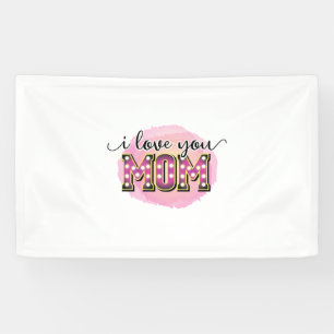 Banderoles Mère cadeau Je t'aime Maman