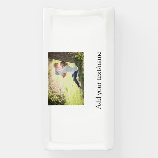 Banderoles Mère fille photo de famille ajouter nom image text (Verticale)