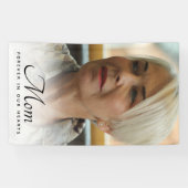 Banderoles Mère Photo Hommage commémoratif Souvenir (Horizontal)