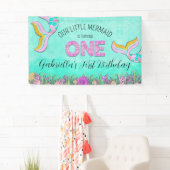Banderoles Mermaid 1er anniversaire (En situation)
