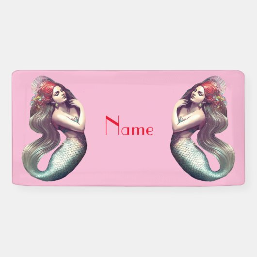 Banderoles Mermaid Beauté de Redhead Thunder_Cove (Horizontal)