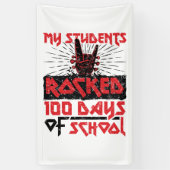 Banderoles Mes élèves ont fait 100 jours de professeur (Vertical)