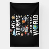 Banderoles Mes élèves sont dans cet univers spatial (Verticale)