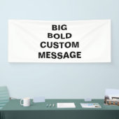 Banderoles Message de police en gras personnalisé (Salon professionnel)