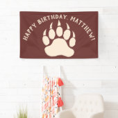Banderoles Message personnalisé Bear Paw Burgundy and Creativ (En situation)