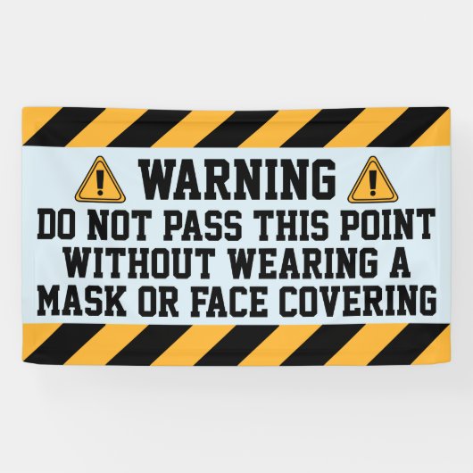 Banderoles Mettre des masques au passé (Horizontal)