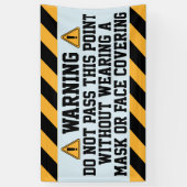 Banderoles Mettre des masques au passé (Vertical)