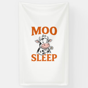 Banderoles Meugler Pour Dormir Mignon Vache Design De T-Shirt