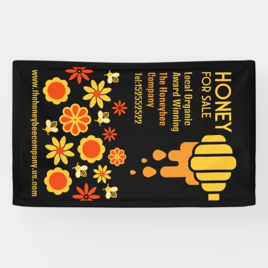 Banderoles Miel à vendre (Horizontal)