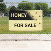 Banderoles Miel à vendre Abeilles Honeycomb clôture (En situation)