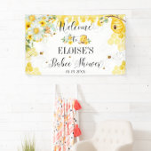 Banderoles Miel Bees Baby shower Floral Contexte Bienvenue (En situation)