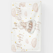 Banderoles Mignonne mouton étoiles nuages épais Agneau Joyeux (Vertical)