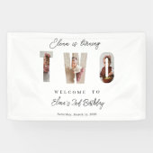 Banderoles Milestone Birthday Photo Typography Banner (Horizontal)
