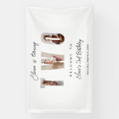 Banderoles Milestone Birthday Photo Typography Banner (Verticale)