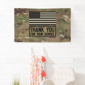 Banderoles Militaire - Merci pour votre service (En situation)