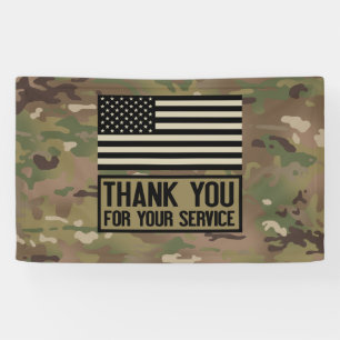 Banderoles Militaire - Merci pour votre service