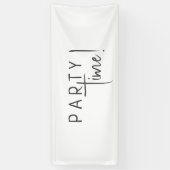 Banderoles Mini-genre Neutre Anniversaire Fête Heure (Vertical)