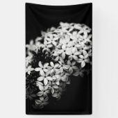 Banderoles Miniflures noir et blanc (Vertical)