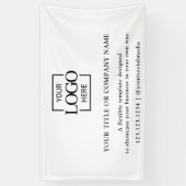 Banderoles Minimalist Simple Business Logo Professional (Vertical)