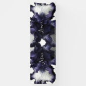 Banderoles Minimaliste violet foncé Radiant Diaphane moderne (Vertical)