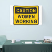 Banderoles Mise en garde des femmes qui travaillent (Salon professionnel)