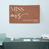 Banderoles Mlle À Mme Brown Boho Fête des mariées bohème (Salon professionnel)