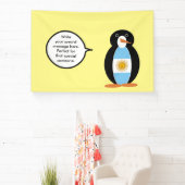 Banderoles Mme Pingouin Drapeau Argentin Parle (Insitu)