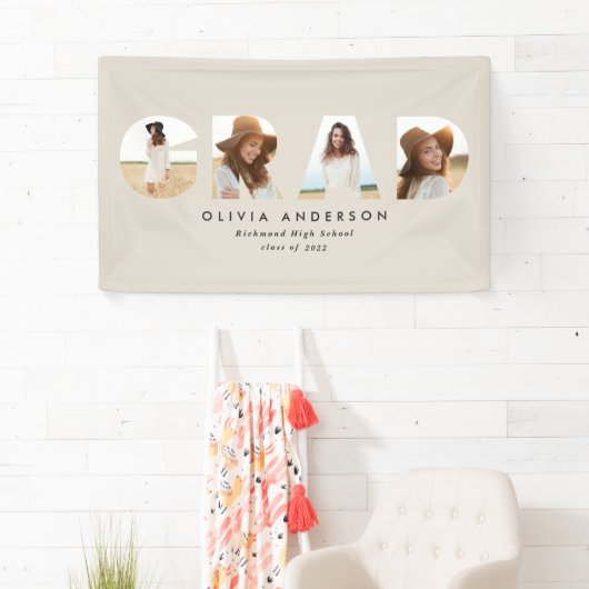 Banderoles Mode geometric typographiy photo arch graduation (En situation)