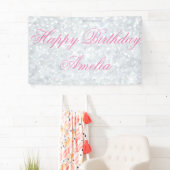 Banderoles modèle, argent, parties scintillantes, charme, (En situation)