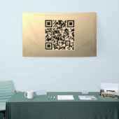 Banderoles Modèle de code QR immédiatement modifiable | Or Fa (Salon professionnel)