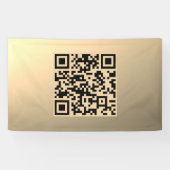 Banderoles Modèle de code QR instantanément modifiable | Faux (Horizontal)