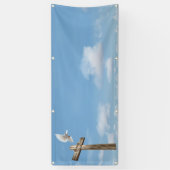 Banderoles modèle de l'église vierge de cross dove (Vertical)