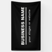 Banderoles Modèle de nom d'entreprise moderne gras | N&B (Vertical)