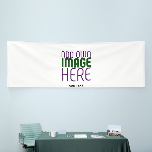 BANDEROLES MODÈLE DE TEXTE D'IMAGE BLANCHE SIMPLE MODERNE (Salon professionnel)