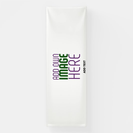 BANDEROLES MODÈLE DE TEXTE D'IMAGE BLANCHE SIMPLE MODERNE (Verticale)