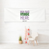 BANDEROLES MODÈLE DE TEXTE D'IMAGE BLANCHE SIMPLE MODERNE (Insitu)