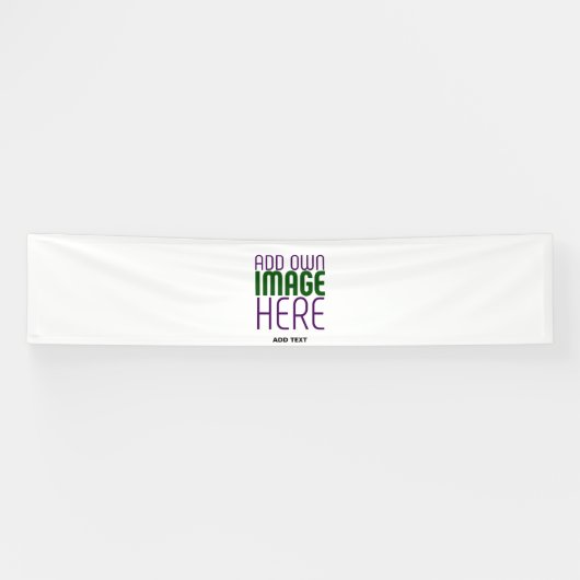 BANDEROLES MODÈLE DE TEXTE D'IMAGE BLANCHE SIMPLE MODERNE (Horizontal)