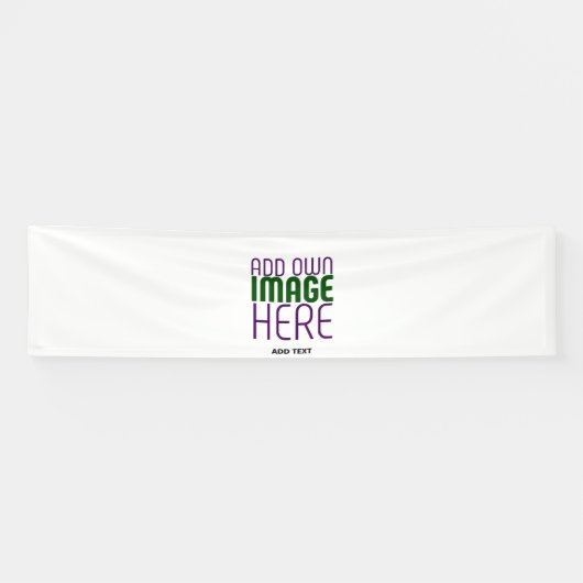 BANDEROLES MODÈLE DE TEXTE D'IMAGE BLANCHE SIMPLE MODERNE (Horizontal)