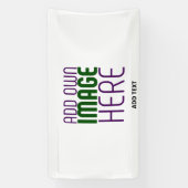 BANDEROLES MODÈLE DE TEXTE D'IMAGE BLANCHE SIMPLE MODERNE (Verticale)