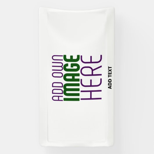 BANDEROLES MODÈLE DE TEXTE D'IMAGE BLANCHE SIMPLE MODERNE (Verticale)