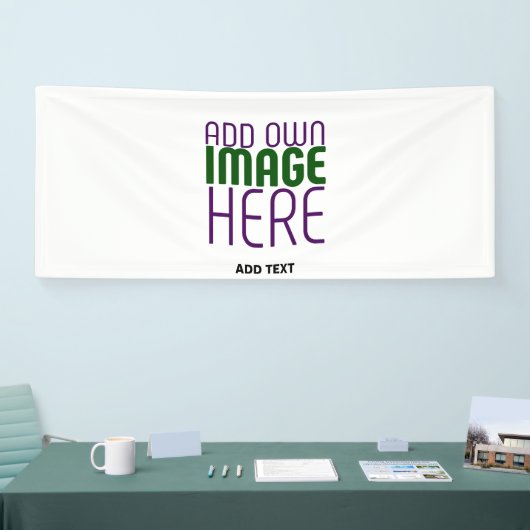 BANDEROLES MODÈLE DE TEXTE D'IMAGE BLANCHE SIMPLE MODERNE (Salon professionnel)