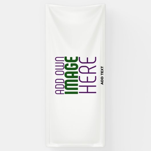 BANDEROLES MODÈLE DE TEXTE D'IMAGE BLANCHE SIMPLE MODERNE (Vertical)