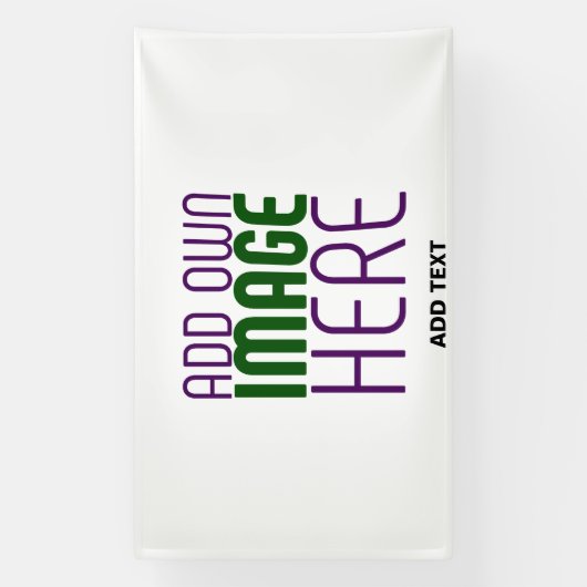 BANDEROLES MODÈLE DE TEXTE D'IMAGE BLANCHE SIMPLE MODERNE (Verticale)