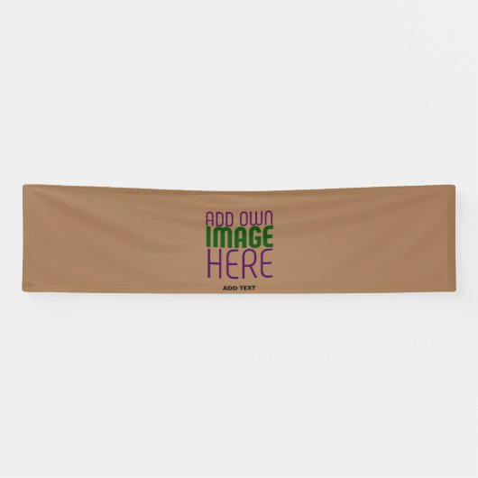 BANDEROLES MODÈLE DE TEXTE D'IMAGE BROWN SIMPLE MODERNE (Horizontal)