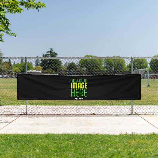 BANDEROLES MODÈLE DE TEXTE D'IMAGE NOIRE SIMPLE ET MODERNE (En situation)